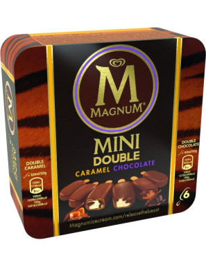 ALGIDA MAGNUM MINI DOUBLE CARAMEL & CHOCOLATE X 6 G.300