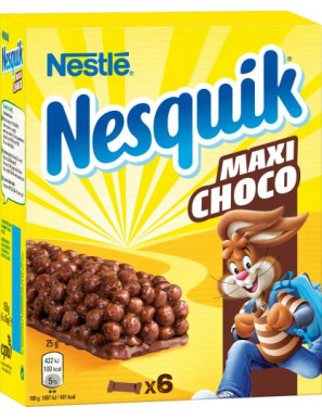 Nestle' Nesquik Barretta Maxichoco gr.25x6