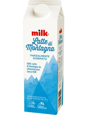 Milk Latte Di Montagna Lunga Conservazione lt.1 Parzialmente Scremato