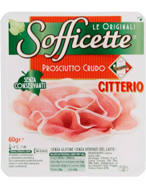 CITTERIO SOFFICETTE PROSCIUTTO  CRUDO G.60