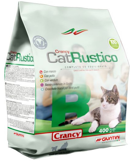 Crancy Snack Rustico Croccantini Gatto Manzo, Verdure e Pollo gr.400