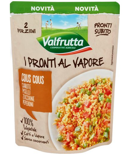 VALFRUTTA I PRONTI AL VAPORE COUS COUS 220 GR.