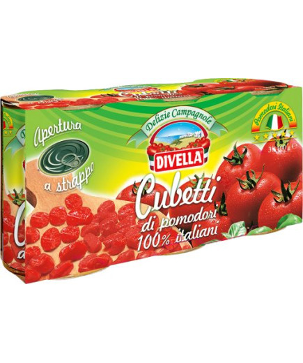 Divella Pomodori A Cubetti gr.400X3