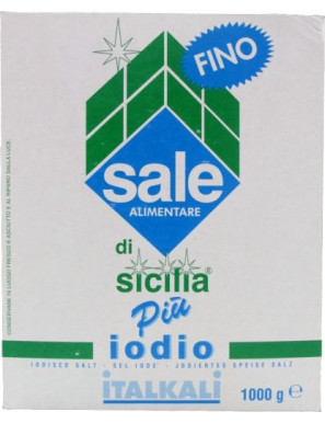 Italkali Sale Sicilia Fino Piu' Iodio kg.1 -Astuccio-