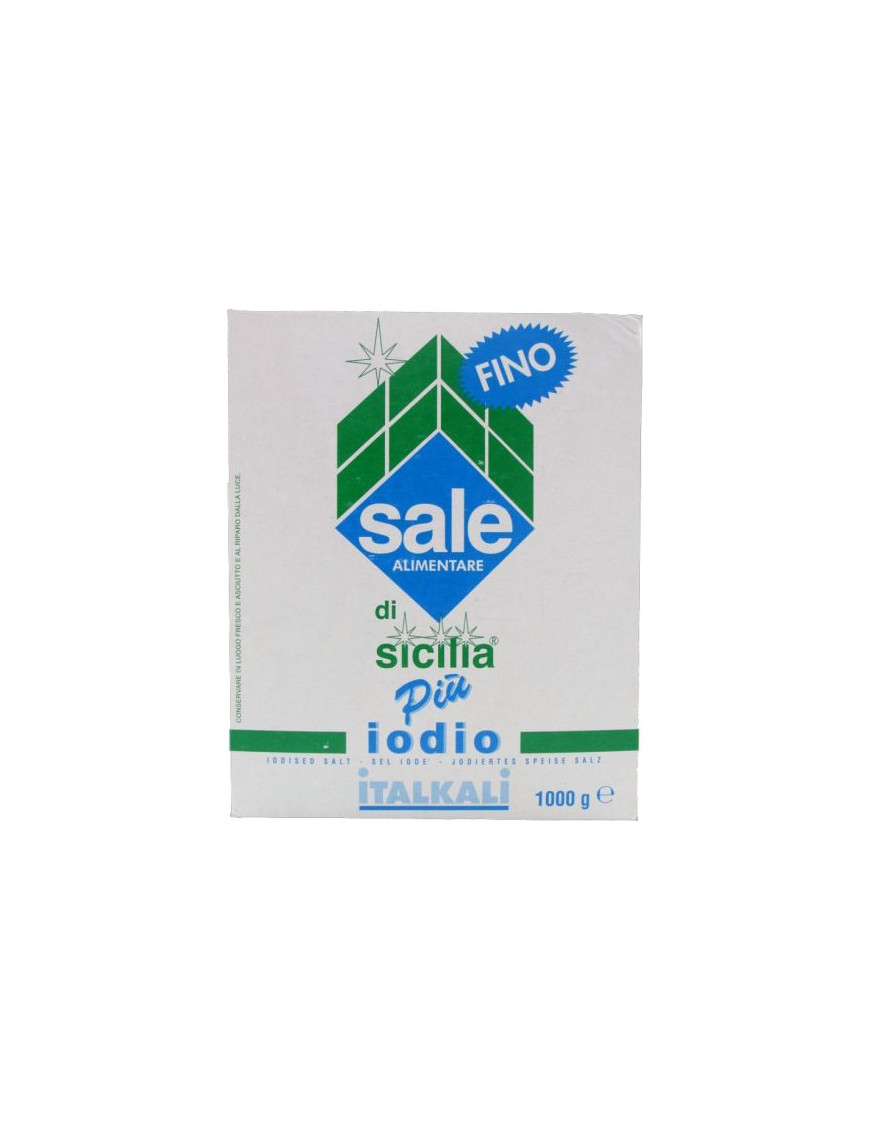 Italkali Sale Sicilia Fino Piu' Iodio kg.1 -Astuccio-