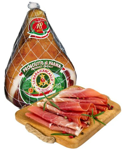TANARA PROSC.CRUDO PARMA DOP S/OSSO KG.8 STAG.18M(CT.X2PZ)