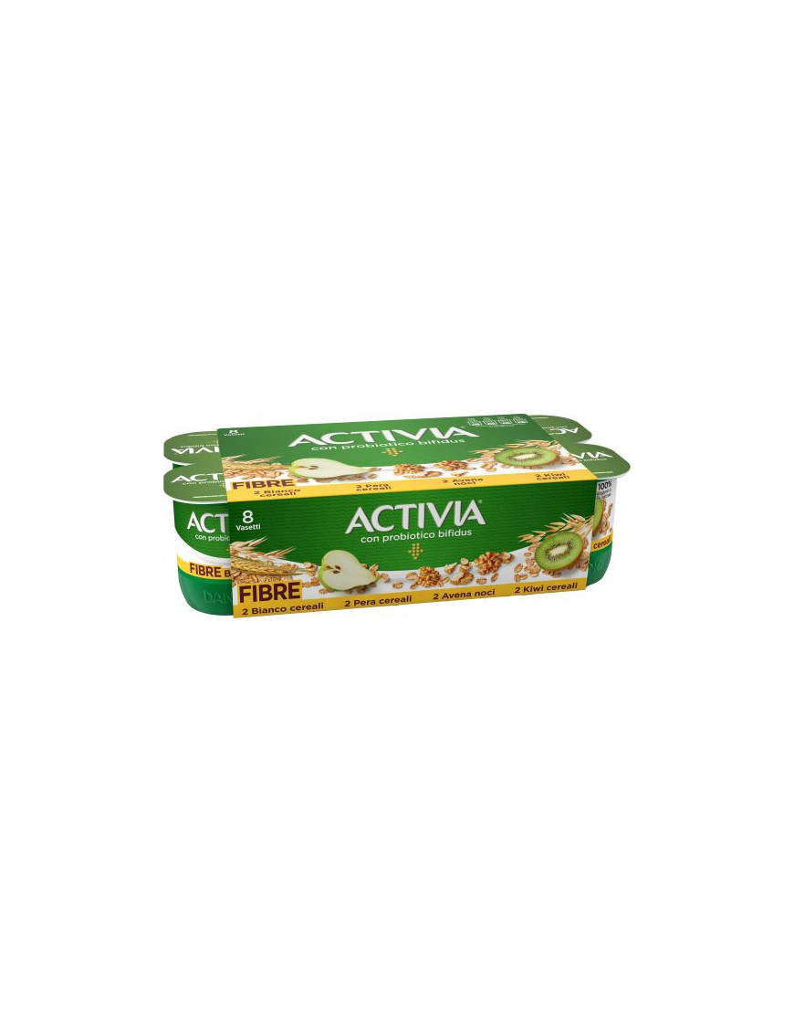 DANONE ACTIVIA FIBRE G.125 X8MIX(BIA/KIWI/COC/AVE-NOCI)