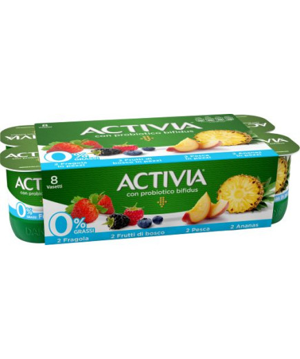 DANONE ACTIVIA ZERO G.125 X8MIX ANA-KIWI-FRAG-BIAN CER