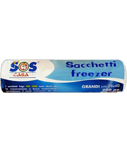 SOS CASA SACCHETTI FREEZER ROLL 28X40 X220 PZ.