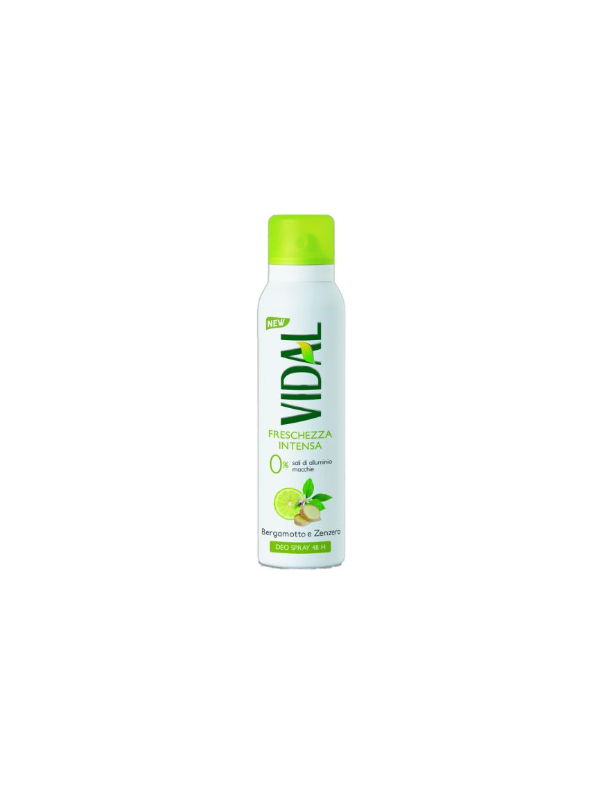 VIDAL DEO SPRAY ML.150 BERGAMOTTO E ZENZERO