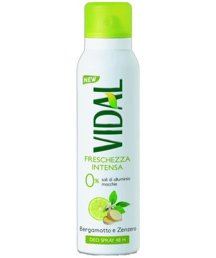 VIDAL DEO SPRAY ML.150 BERGAMOTTO E ZENZERO