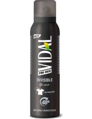 VIDAL DEO SPRAY ML.150 FOR MEN INVISIBLE