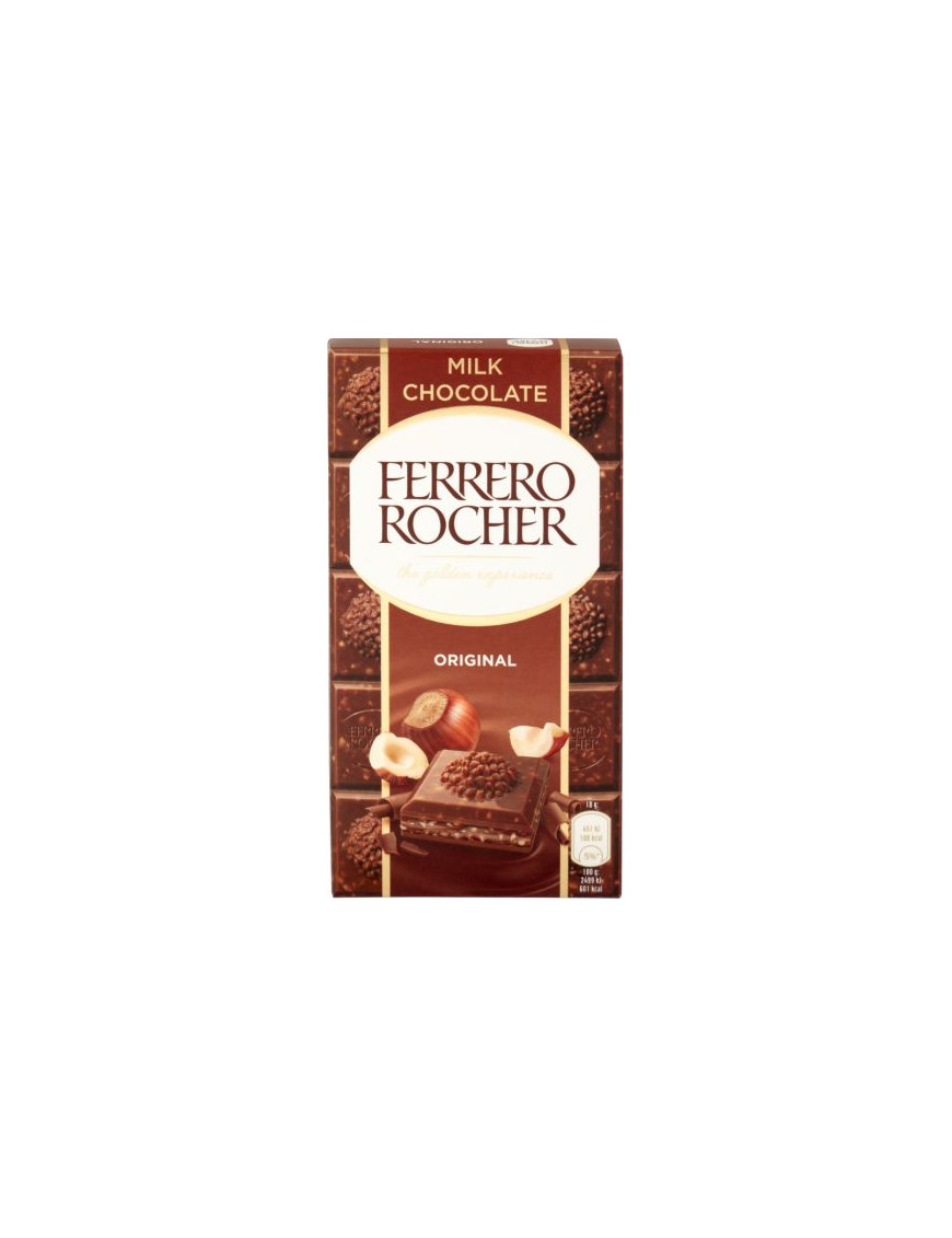 Ferrero Rocher Tavoletta Cioccolato Latte gr.90