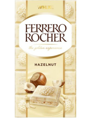 Ferrero Rocher Tavoletta gr.90 Cioccolato Bianco