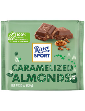 RITTER SPORT TAV. CIOCC. MANDORLE CARAMELLATE G.100 -LIM.ED-