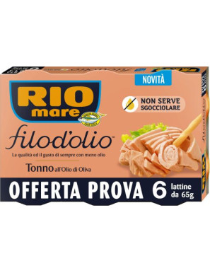 RIO MARE TONNO FILO D'OLIO GR.65X6