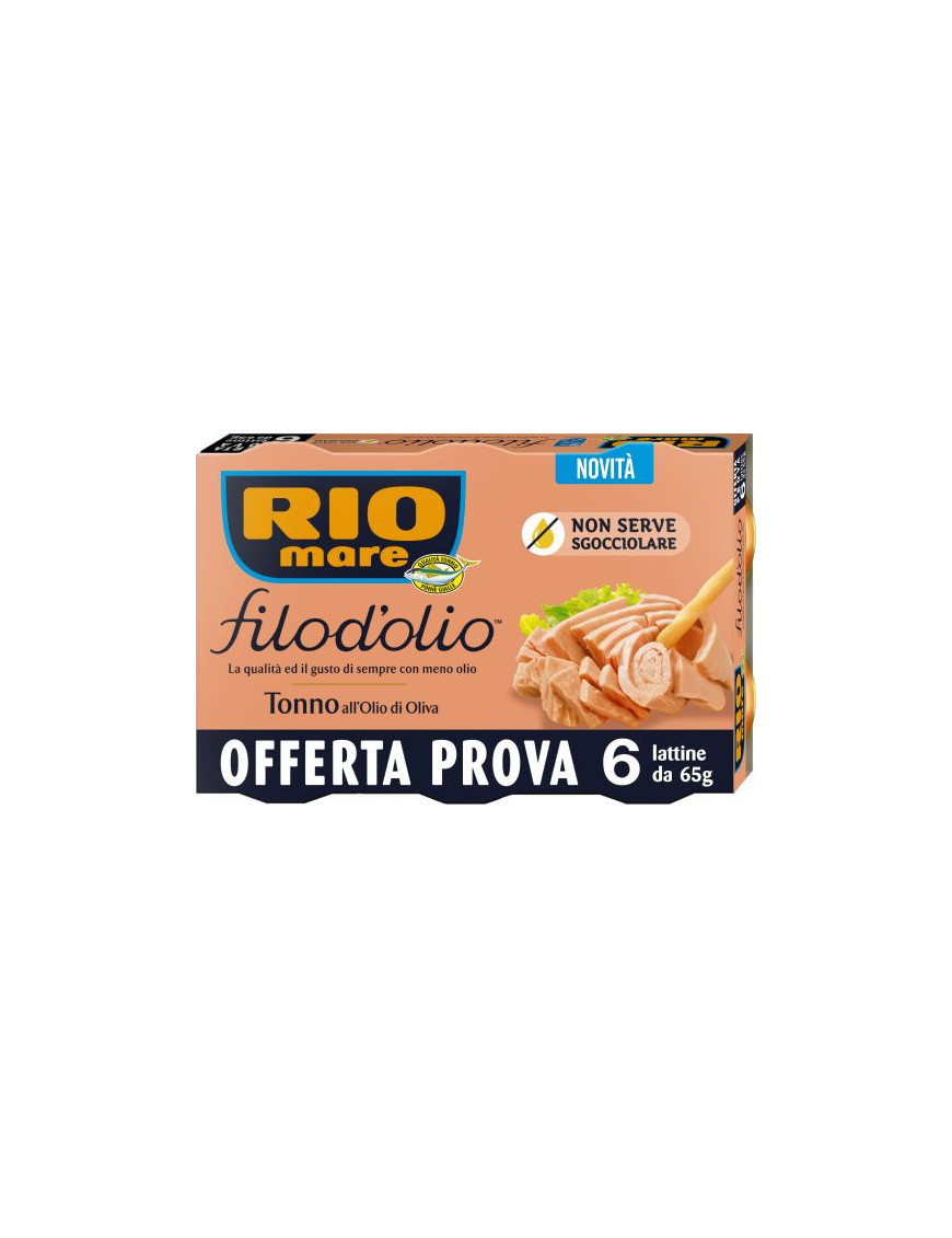 RIO MARE TONNO FILO D'OLIO GR.65X6