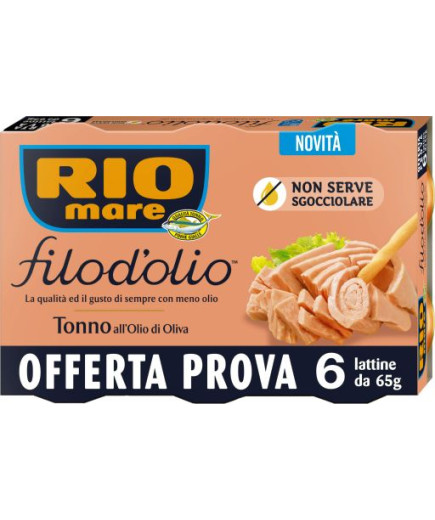 RIO MARE TONNO FILO D'OLIO GR.65X6