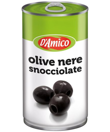 D'AMICO OLIVE NERE SNOCCIOLATE IN SALAMOIA G.350 LATTA