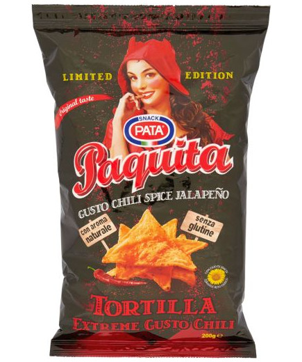 PATA PAQUITA TORTILLA EXTREME CHILI G.200