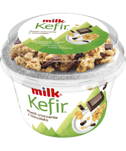 MILK KEFIR MIX BIANCO C/MUESLIE CIOCCOLATO GR.160