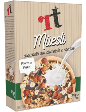 RT  MUESLI CROCCANTE SL CIOCC. FONDENTE E NOCCIOLE G.375