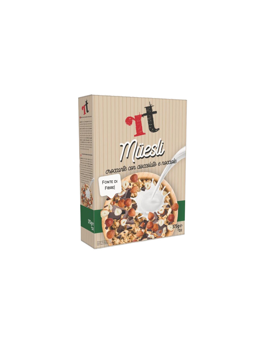 RT  MUESLI CROCCANTE SL CIOCC. FONDENTE E NOCCIOLE G.375