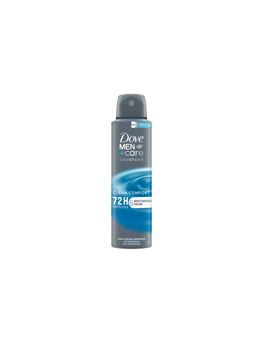 DOVE DEO SPRAY MEN ADVANCED CARE CLEAN COMFORT ML.150