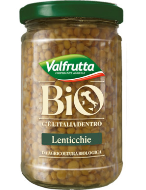 VALFRUTTA LENTICCHIE BIO IN VASO VETRO 360 GR.