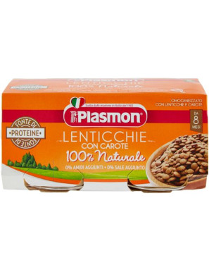 Plasmon Omogeneizzati Lenticchie gr.80X2