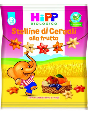 HIPP BABY SNACK STELLINE DICEREALI ALLA FRUTTA 30G