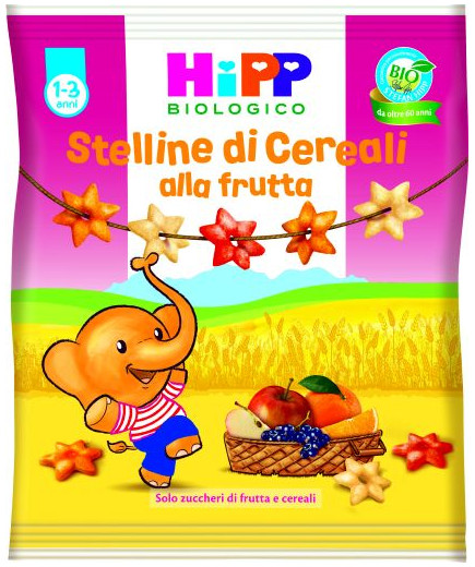 HIPP BABY SNACK STELLINE DICEREALI ALLA FRUTTA 30G