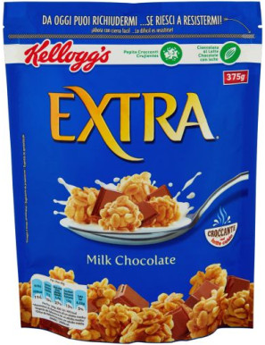 Kellogg'S Extra Ciocciolato Al Latte Standing Pouch gr.375