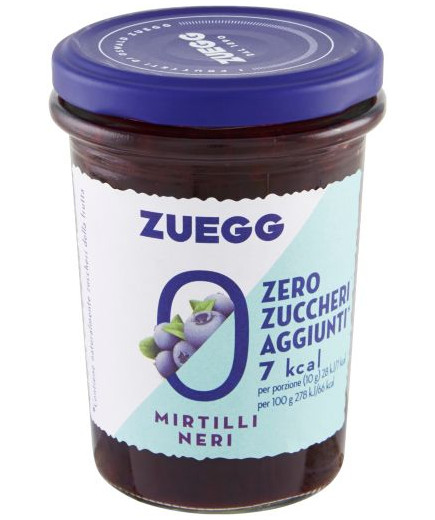 ZUEGG CONF.G.220 MIRTILLI ZERO ZUCCHERI AGGIUNTI