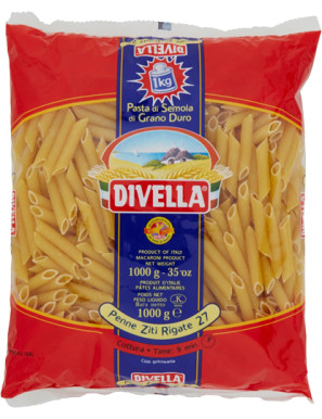 DIVELLA PENNE ZITI RIGATE KG.1 NÂ°27