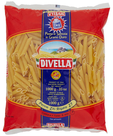DIVELLA PENNE ZITI RIGATE KG.1 NÂ°27