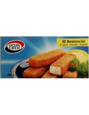 BASTONCINI DI MERLUZZO IMPANATI X10 GR.300  - OCEAN CATCH -