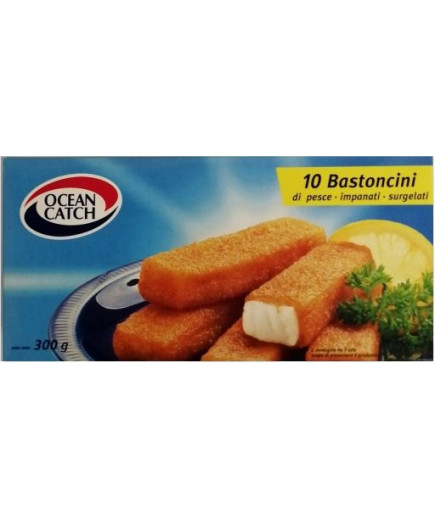 BASTONCINI DI MERLUZZO IMPANATI X10 GR.300  - OCEAN CATCH -