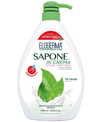 Eloderma Crema Di Sapone lt.1 Dispencer Te Verde