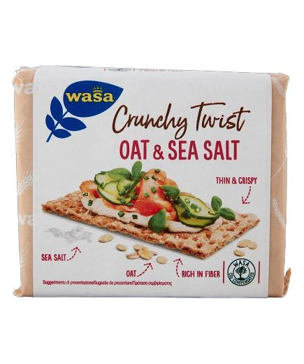 WASA CRACKERS G.265 OAT & SEA SALT