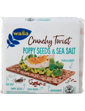 WASA CRACKERS POPPY G.245 SEED & SEA