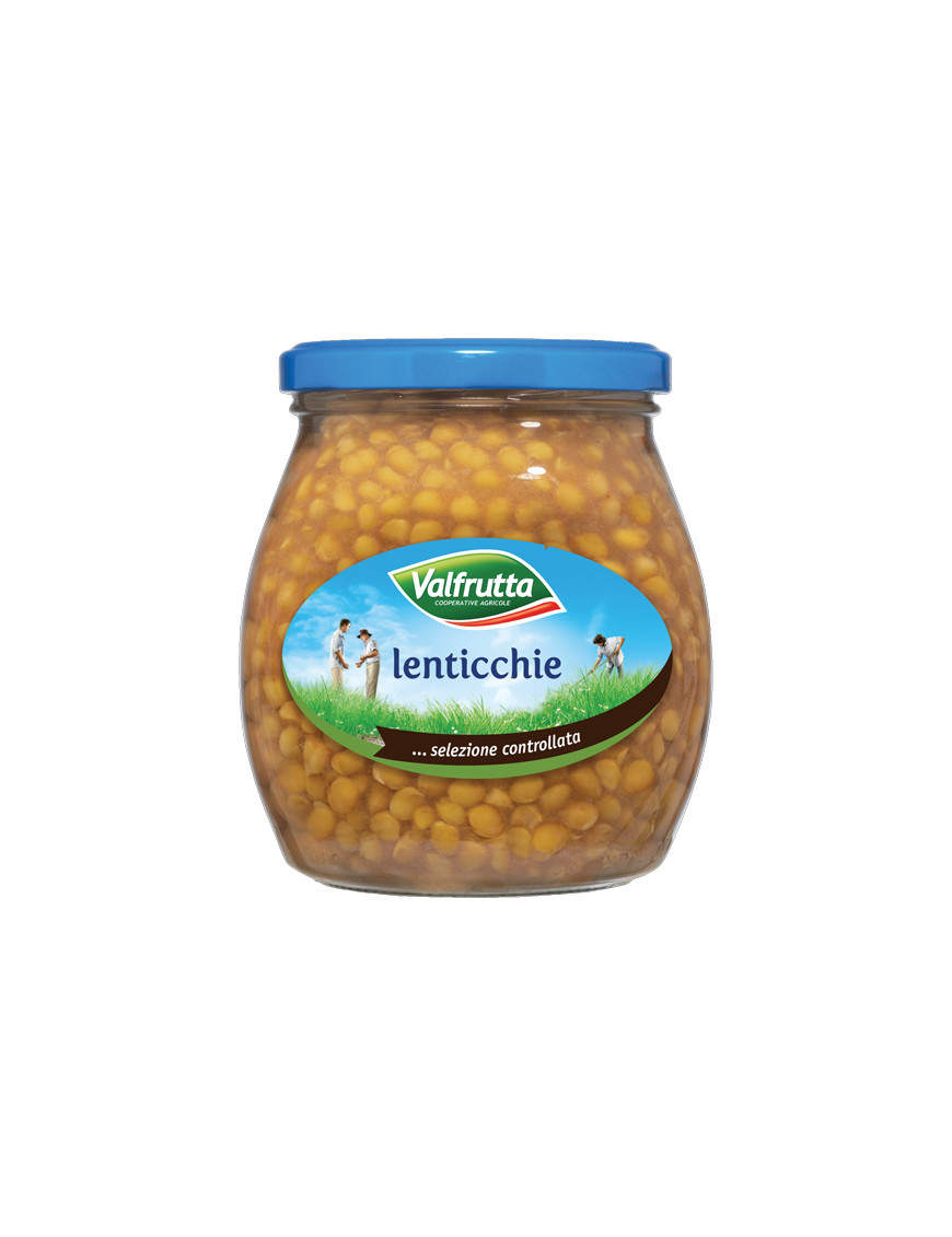 VALFRUTTA LENTICCHIE IN VASO VETRO 570 GR.