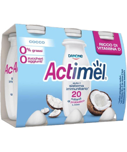 DANONE ACTIMEL 0,1% ML.100X6 COCCO