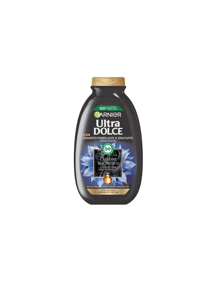 ULTRA DOLCE SHAMPOO ML.250 CARBONE PURIFICANTE&IDRATANTE 72H