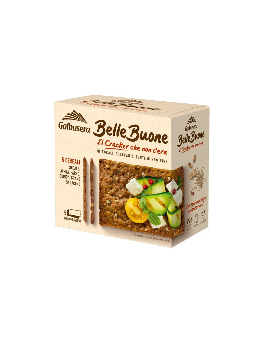 GALBUSERA BELLE BUONE CRACKER G.200 5 CEREALI