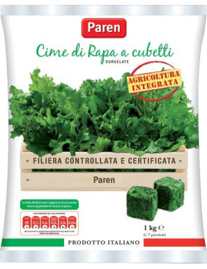 PAREN CIMETTE DI RAPA A CUBETTI KG.1              *CAR