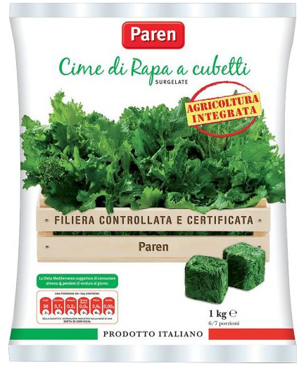 PAREN CIMETTE DI RAPA A CUBETTI KG.1              *CAR