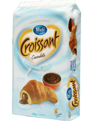 Midi Croissant Crema Cioccolato X6 gr.300