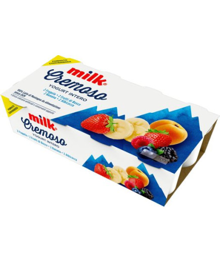 MILK YOGURT INTERO CREMOSO G.125X8 MIX FRUTTA