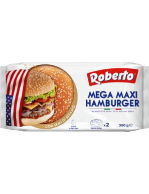 ROBERTO PANE MEGA MAXI HAMBURGER C/SESAMO  G.250